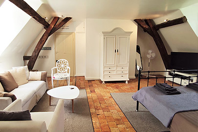 Self catering gite Aout main room Loire valley France